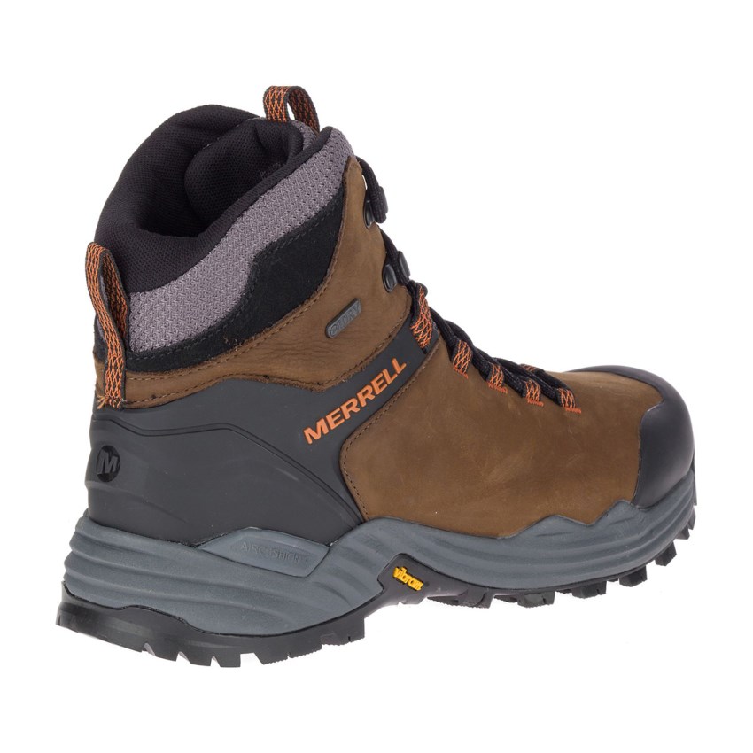 Chaussures Randonnée Merrell Phaserbound 2 Tall Waterproof Marron Homme | F.P.GJYV